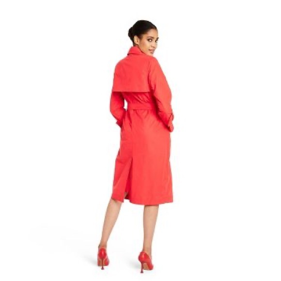 Strong Shoulder Trench Coat - Sergio Hudson x Target Red - Picture 3 of 5